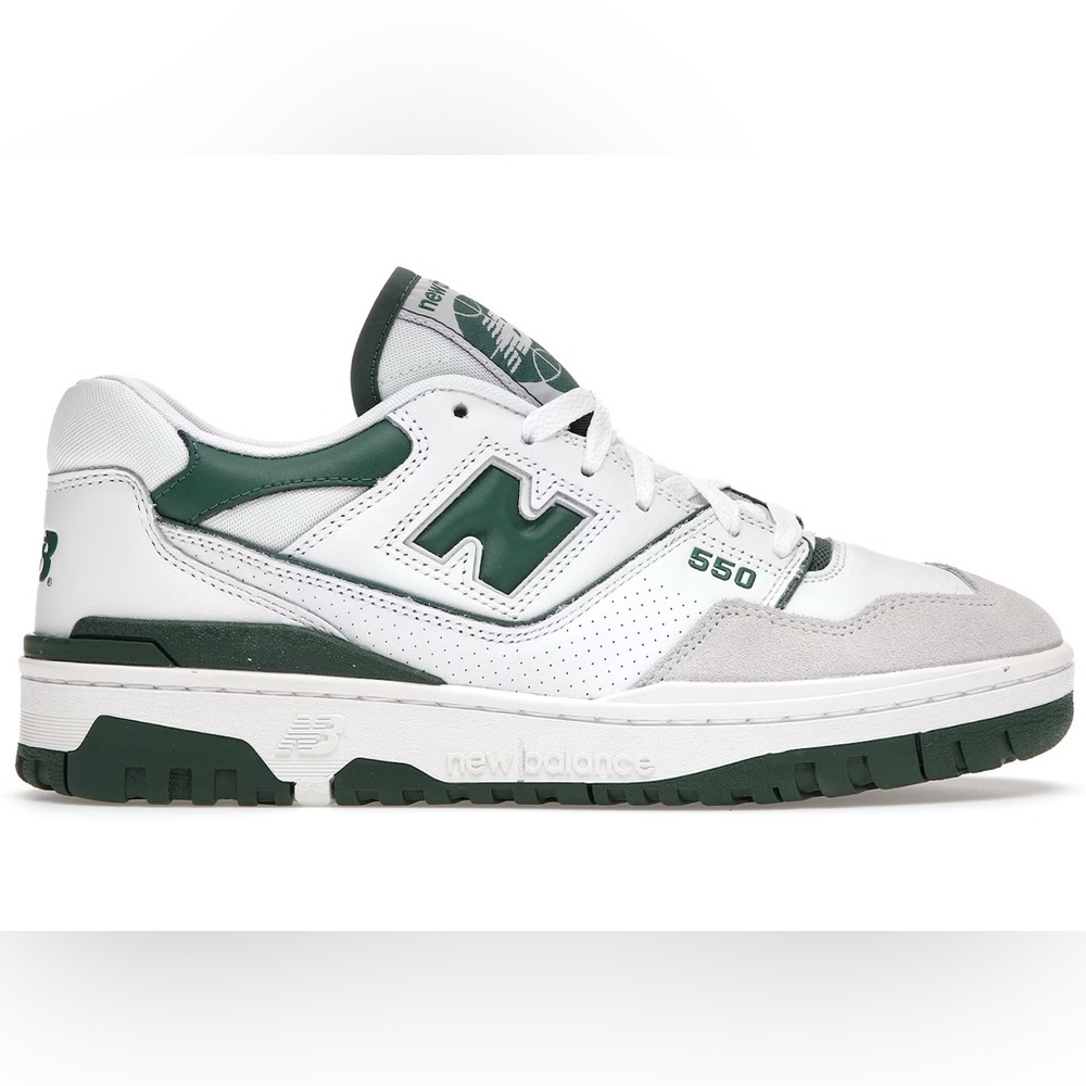 New Balance 550 Green/White Sneakers